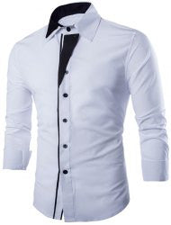 White Shirt w/ Black Accent